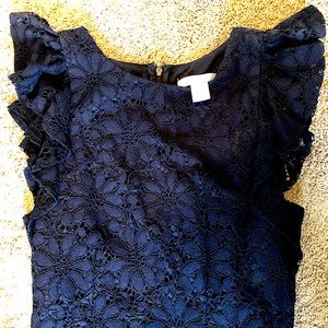 London Times Size 2 Navy Dress
